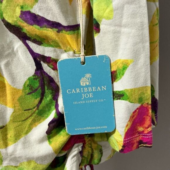 Caribbean Joes Floral V-Neck Women's Top NWT size XL - Picture 7 of 8